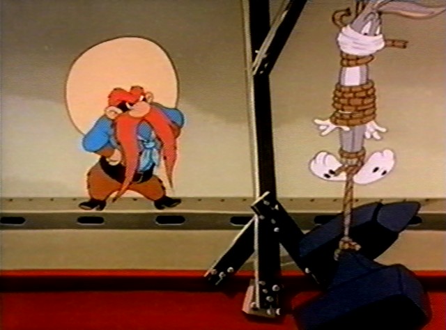 Yosemite Sam and Bugs.