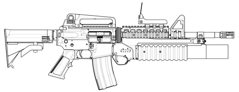 M203 40mm Grenade Launcher