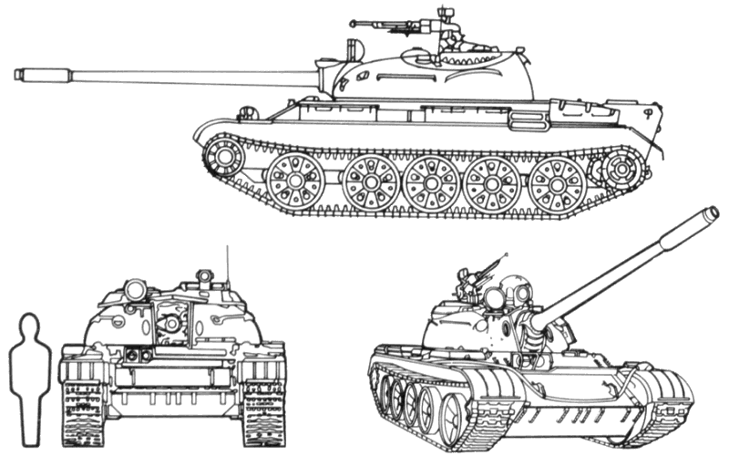 Decrement freedom Cyber ​​space T-54/T-55 Main Battle Tank