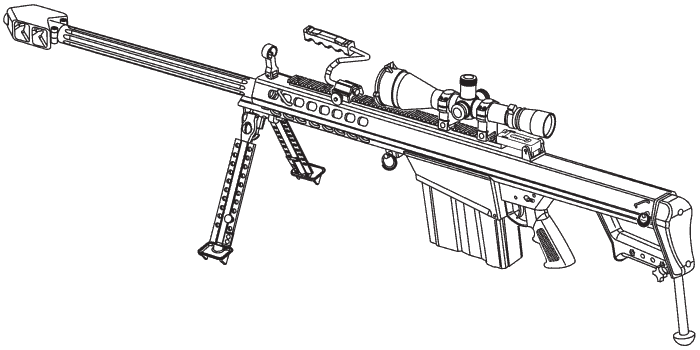 M107 50 Caliber Long Range Sniper Rifle Lrsr