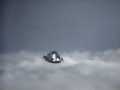 UFO in clouds